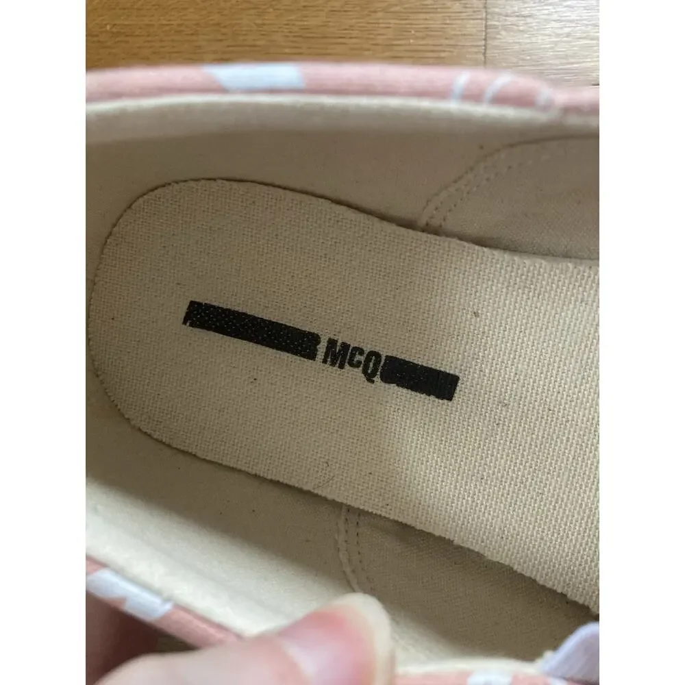 MCQ By Alexander McQueen Swallow Slip-On Sneaker - Women's Pink Canvas EU40